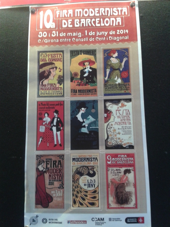 Cartel de la 10ª Feria Modernista.
